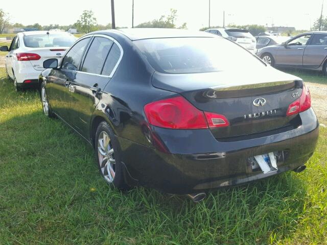 JNKBV61E97M710135 - 2007 INFINITI G35 BLACK photo 3