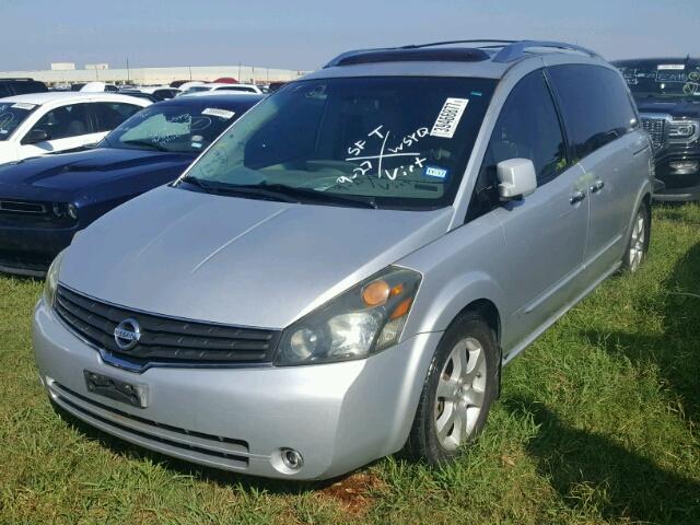 5N1BV28U27N133882 - 2007 NISSAN QUEST SILVER photo 2