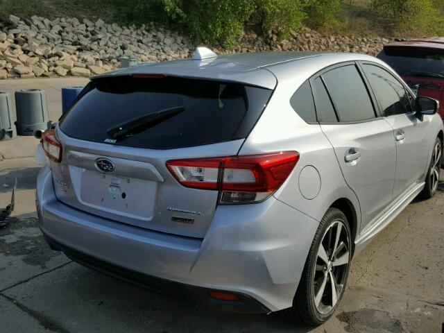 4S3GTAM69H3702435 - 2017 SUBARU IMPREZA SP SILVER photo 4