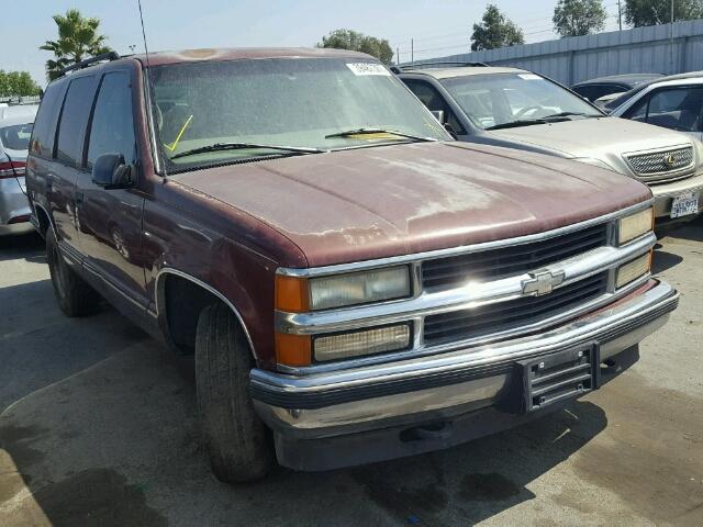 1GNEC13R8XJ429038 - 1999 CHEVROLET TAHOE C150 BURGUNDY photo 1