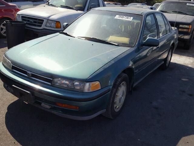 JHMCB7679PC050844 - 1993 HONDA ACCORD GREEN photo 2