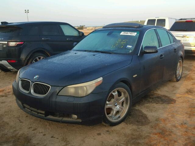 WBANE73596CM43663 - 2006 BMW 530 BLUE photo 2