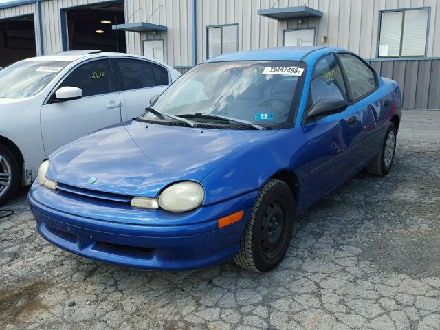 3B3ES47C4VT575723 - 1997 DODGE NEON HIGHL BLUE photo 2