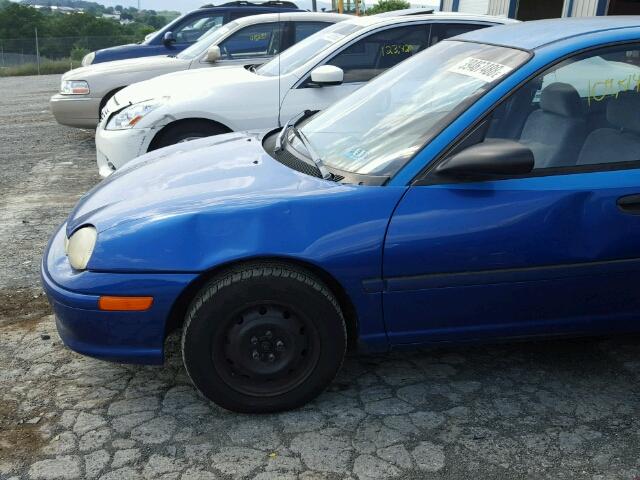 3B3ES47C4VT575723 - 1997 DODGE NEON HIGHL BLUE photo 9