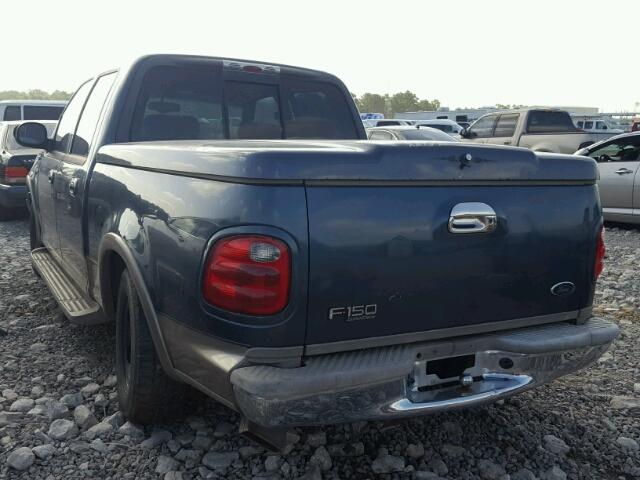 1FTRW07L81KB36419 - 2001 FORD F150 HARLE BLUE photo 3