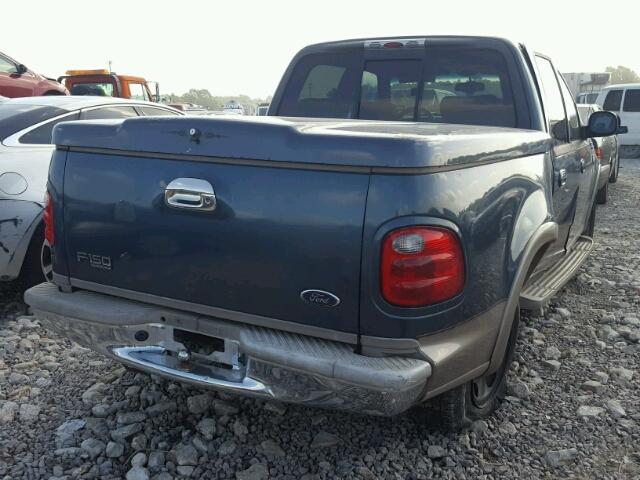 1FTRW07L81KB36419 - 2001 FORD F150 HARLE BLUE photo 4