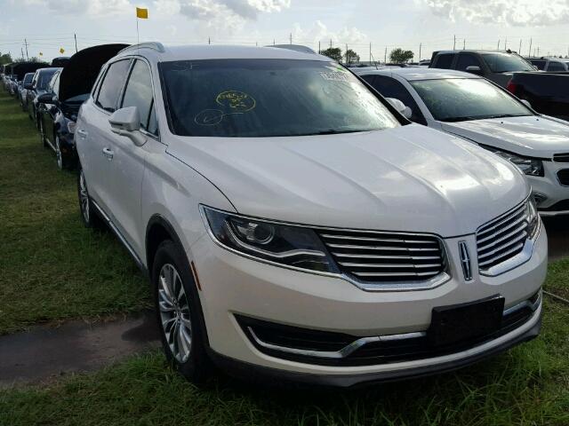 2LMPJ6KR9HBL16727 - 2017 LINCOLN MKX WHITE photo 1