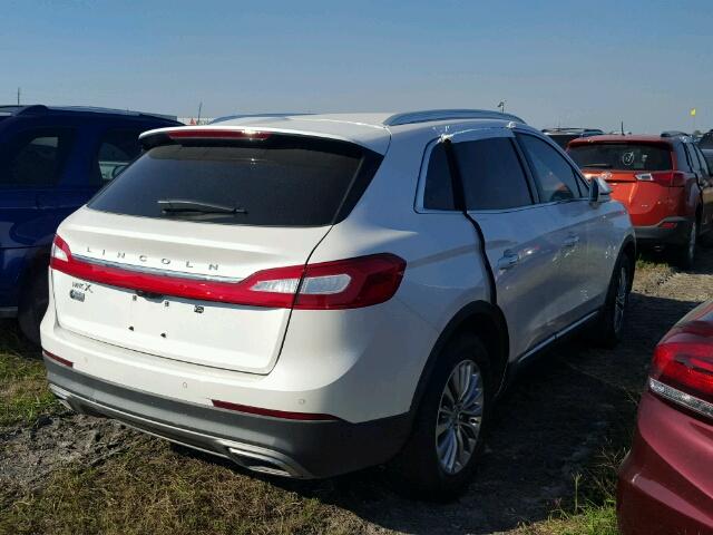 2LMPJ6KR9HBL16727 - 2017 LINCOLN MKX WHITE photo 4