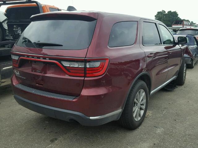 1C4RDHAG5HC736786 - 2017 DODGE DURANGO SX BURGUNDY photo 4