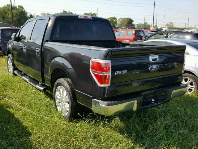 1FTEW1C89AKA39025 - 2010 FORD F150 SUPER BLACK photo 3