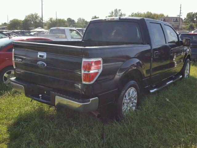 1FTEW1C89AKA39025 - 2010 FORD F150 SUPER BLACK photo 4