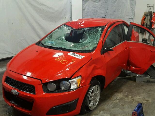 1G1JC5SH0F4172700 - 2015 CHEVROLET SONIC LT RED photo 2