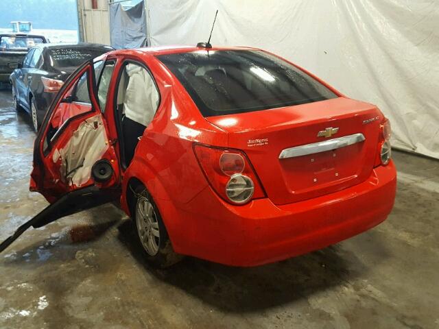 1G1JC5SH0F4172700 - 2015 CHEVROLET SONIC LT RED photo 3