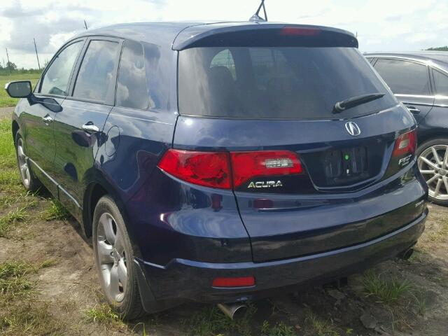 5J8TB18577A015470 - 2007 ACURA RDX TECHNO BLUE photo 3