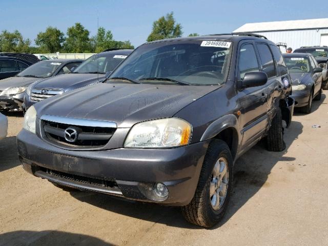 4F2CU09102KM55418 - 2002 MAZDA TRIBUTE LX SILVER photo 2