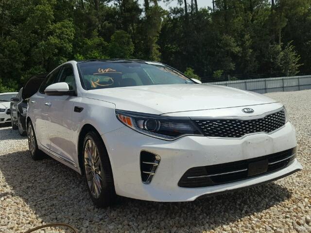 5XXGV4L29GG062865 - 2016 KIA OPTIMA SXL WHITE photo 1