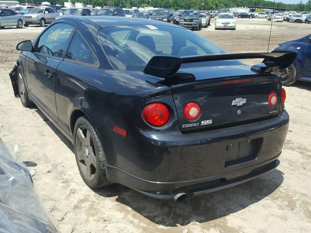 1G1AP11P267765897 - 2006 CHEVROLET COBALT SS BLACK photo 3