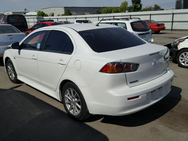 JA32U2FU1GU008693 - 2016 MITSUBISHI LANCER ES WHITE photo 3