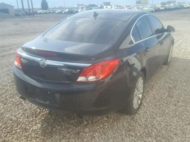 W04GX5GV1B1059395 - 2011 BUICK REGAL CXL BLACK photo 4