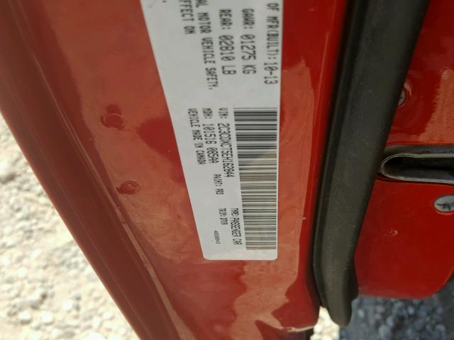 2C3CDXCT5EH162844 - 2014 DODGE CHARGER R/ RED photo 10