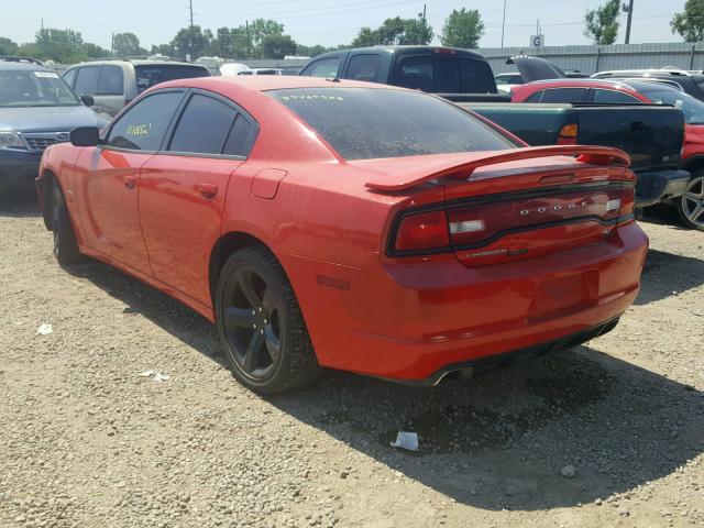 2C3CDXCT5EH162844 - 2014 DODGE CHARGER R/ RED photo 3