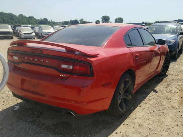 2C3CDXCT5EH162844 - 2014 DODGE CHARGER R/ RED photo 4