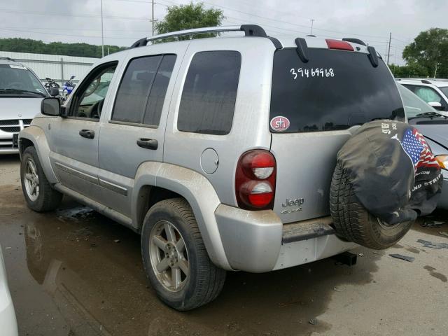 1J4GL58K67W646234 - 2007 JEEP LIBERTY LI SILVER photo 3