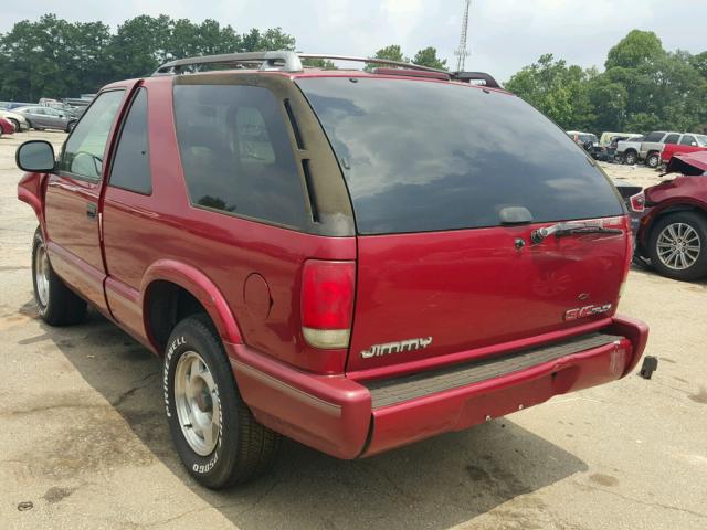 1GKCS18W4S2508909 - 1995 GMC JIMMY RED photo 3