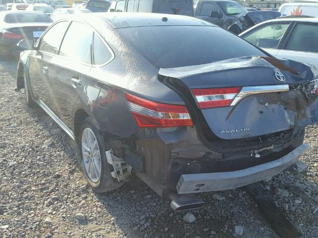 4T1BK1EBXFU160533 - 2015 TOYOTA AVALON XLE GRAY photo 3