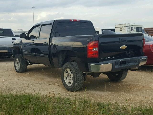 3GCRKREA2AG253907 - 2010 CHEVROLET SILVERADO BLACK photo 3