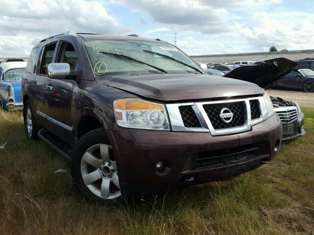 5N1BA0ND7EN608931 - 2014 NISSAN ARMADA MAROON photo 1