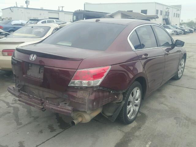 1HGCP268X9A007547 - 2009 HONDA ACCORD EXL MAROON photo 4