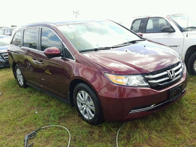 5FNRL5H4XGB142919 - 2016 HONDA ODYSSEY EX BURGUNDY photo 1