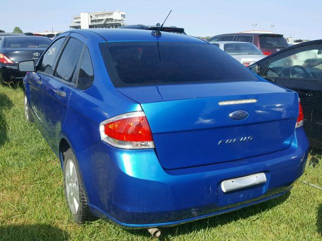 1FAHP3ENXBW189590 - 2011 FORD FOCUS BLUE photo 1