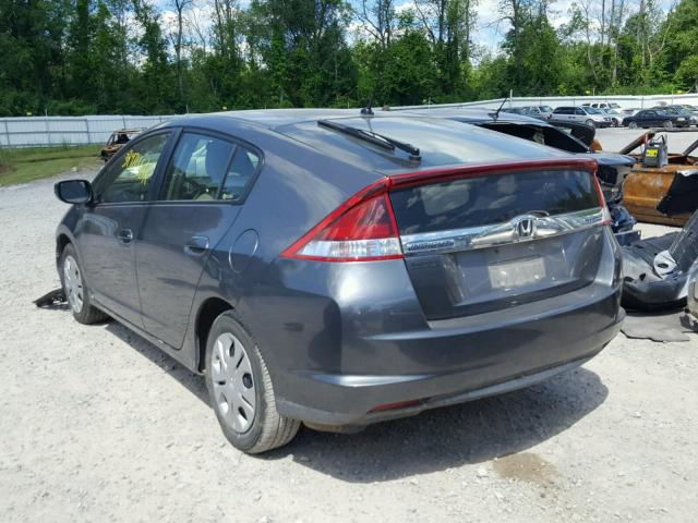 JHMZE2H51DS000005 - 2013 HONDA INSIGHT LX GRAY photo 3