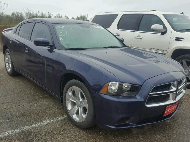 2C3CDXBG3EH186452 - 2014 DODGE CHARGER BLUE photo 1