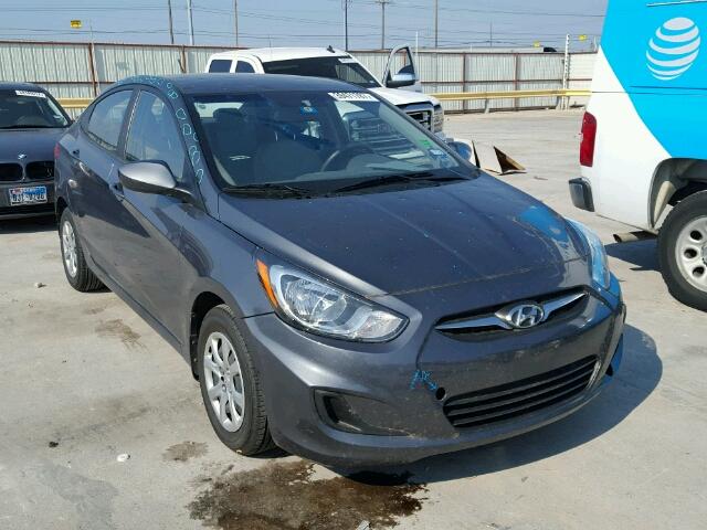 KMHCT4AEXDU375474 - 2013 HYUNDAI ACCENT GLS GRAY photo 1