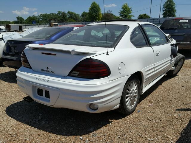 1G2NF12T61M649284 - 2001 PONTIAC GRAND AM S თეთრი ფოტო 4
