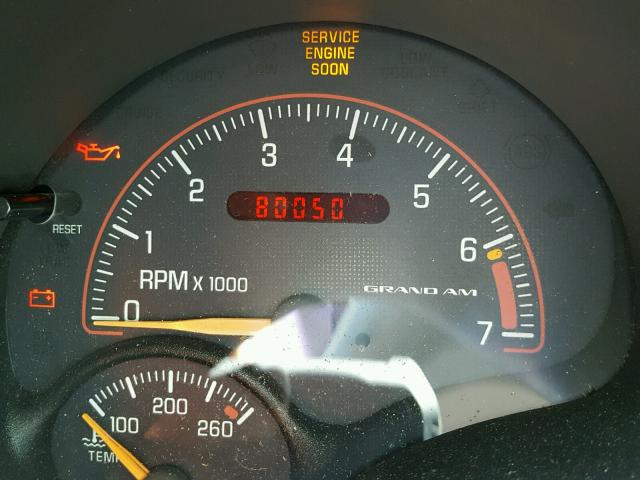 1G2NF12T61M649284 - 2001 PONTIAC GRAND AM S თეთრი ფოტო 8