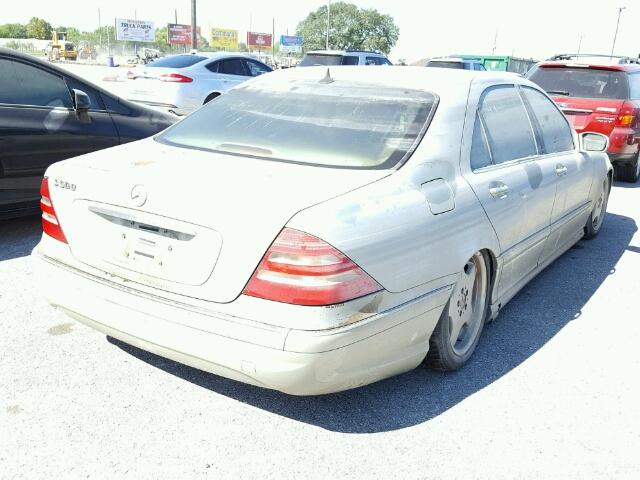 WDBNG75J61A209314 - 2001 MERCEDES-BENZ S 500 SILVER photo 4