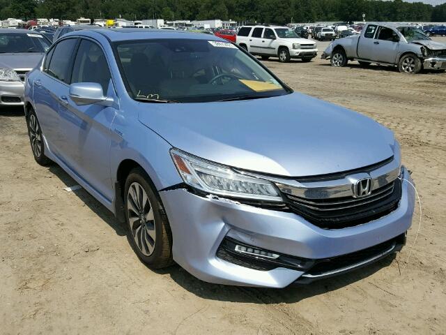 JHMCR6F72HC012606 - 2017 HONDA ACCORD HYB BLUE photo 1