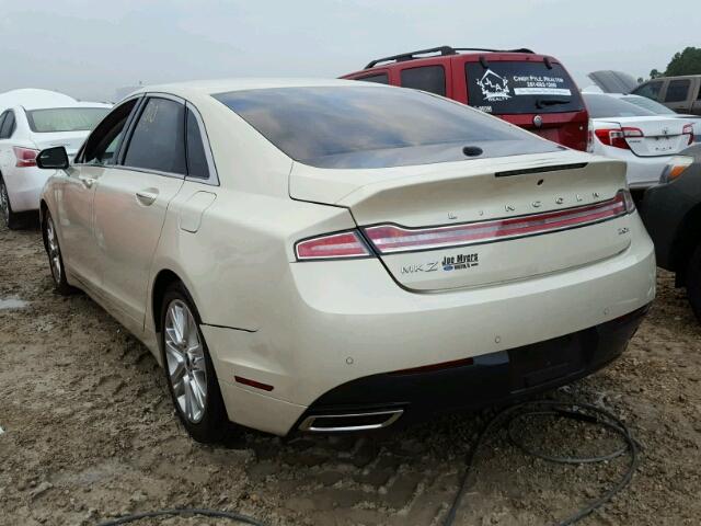 3LN6L2LUXGR627936 - 2016 LINCOLN MKZ HYBRID WHITE photo 3