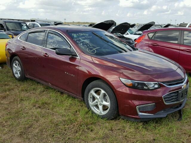 1G1ZB5ST3GF287419 - 2016 CHEVROLET MALIBU LS MAROON photo 1