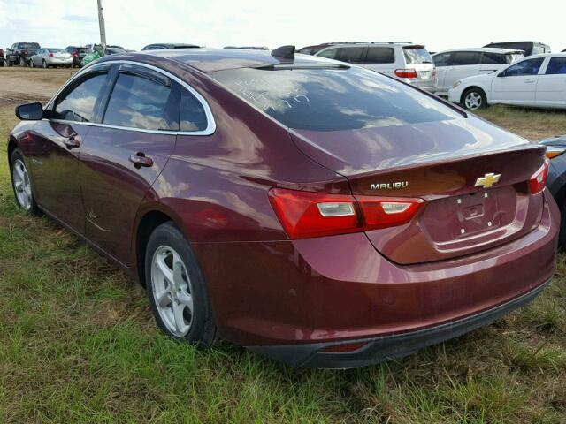 1G1ZB5ST3GF287419 - 2016 CHEVROLET MALIBU LS MAROON photo 3