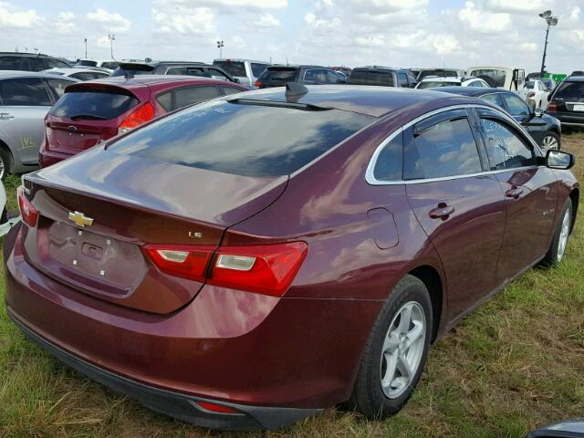 1G1ZB5ST3GF287419 - 2016 CHEVROLET MALIBU LS MAROON photo 4