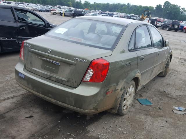 KL5JD56Z45K081582 - 2005 SUZUKI FORENZA S GREEN photo 4