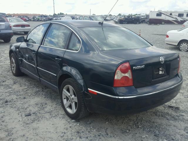 WVWRH63B64P108653 - 2004 VOLKSWAGEN PASSAT GLX BLACK photo 3
