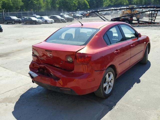 JM1BK32F641205117 - 2004 MAZDA 3 I RED photo 4