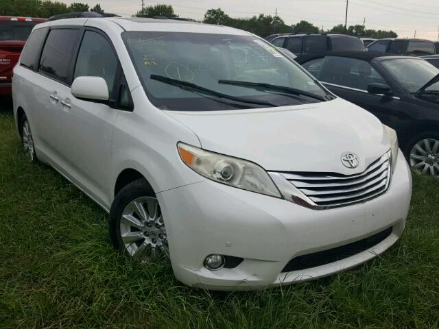 5TDYK3DC1BS023127 - 2011 TOYOTA SIENNA WHITE photo 1