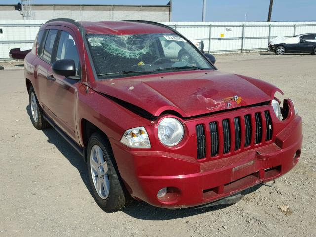 1J8FF47WX8D778409 - 2008 JEEP COMPASS SP RED photo 1